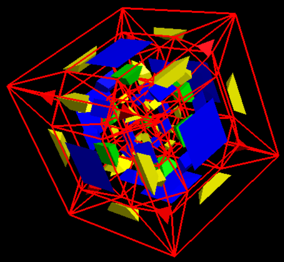 Conversion of mapping on icosidodecahedronto into Waterman_root-4 4D polytope